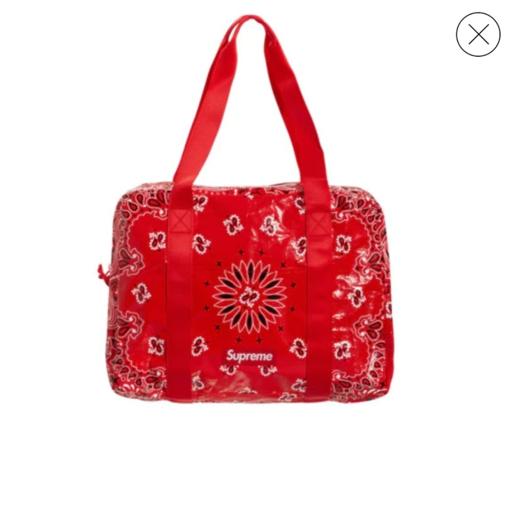Authentic supreme bandana tarp duffle